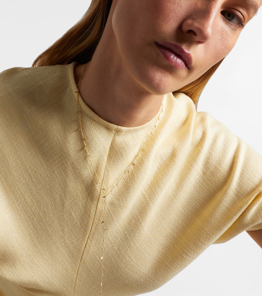 14kt gold necklace with diamonds | Sydney Evan