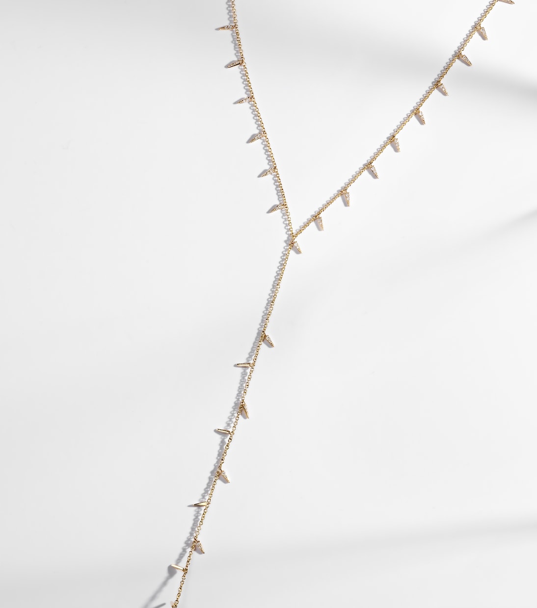 14kt gold necklace with diamonds | Sydney Evan