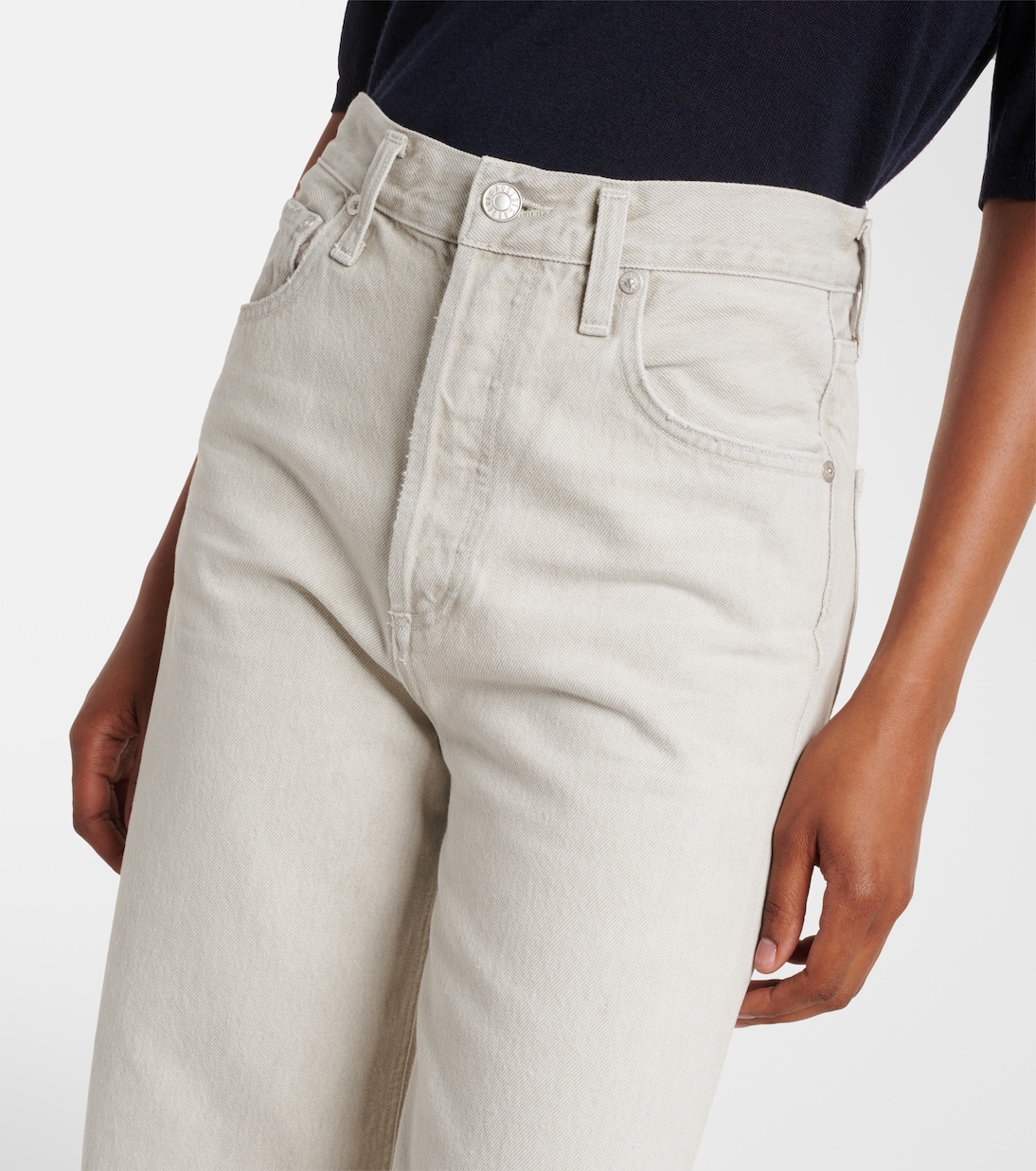 Jeans Ren a gamba larga e vita alta | Agolde