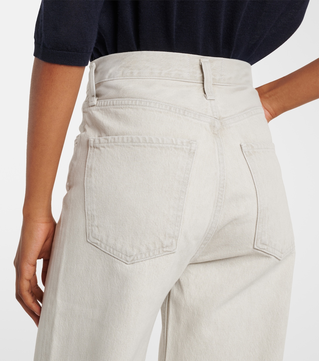 Jeans Ren a gamba larga e vita alta | Agolde