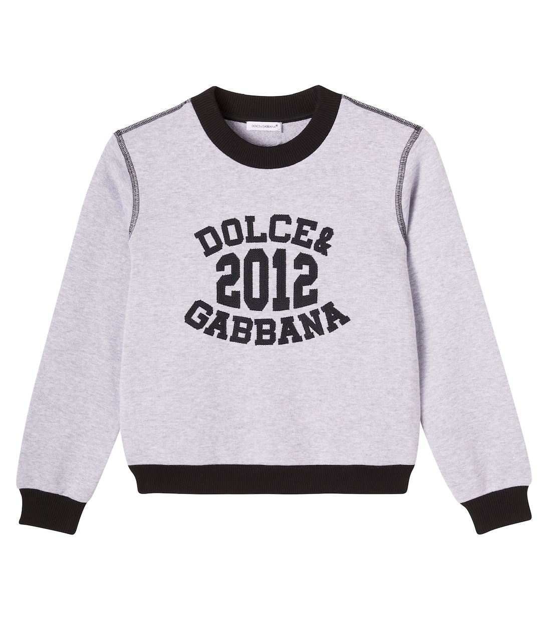 Logo cotton fleece sweatshirt | Dolce&Gabbana Kids