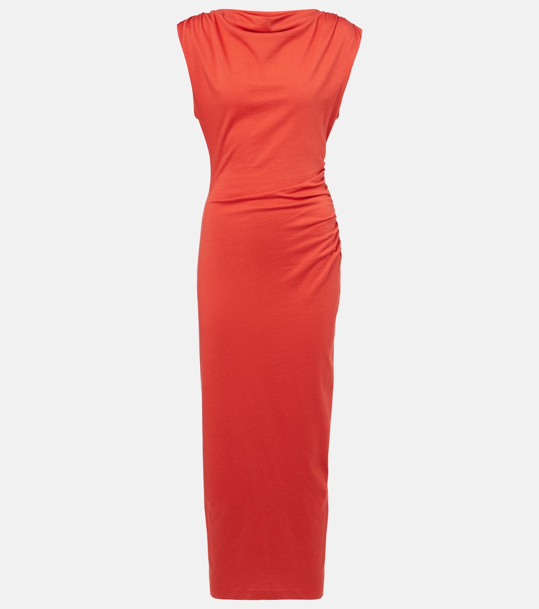 Vestido largo en jersey de algodón | Vince