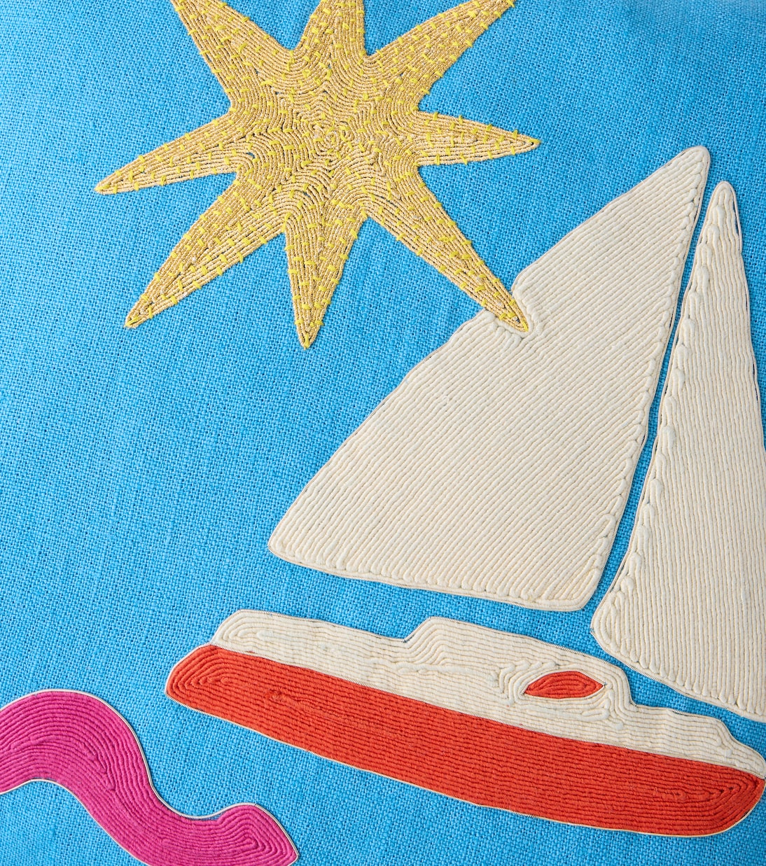 Playa Sailboat 리넨 쿠션 | Jonathan Adler