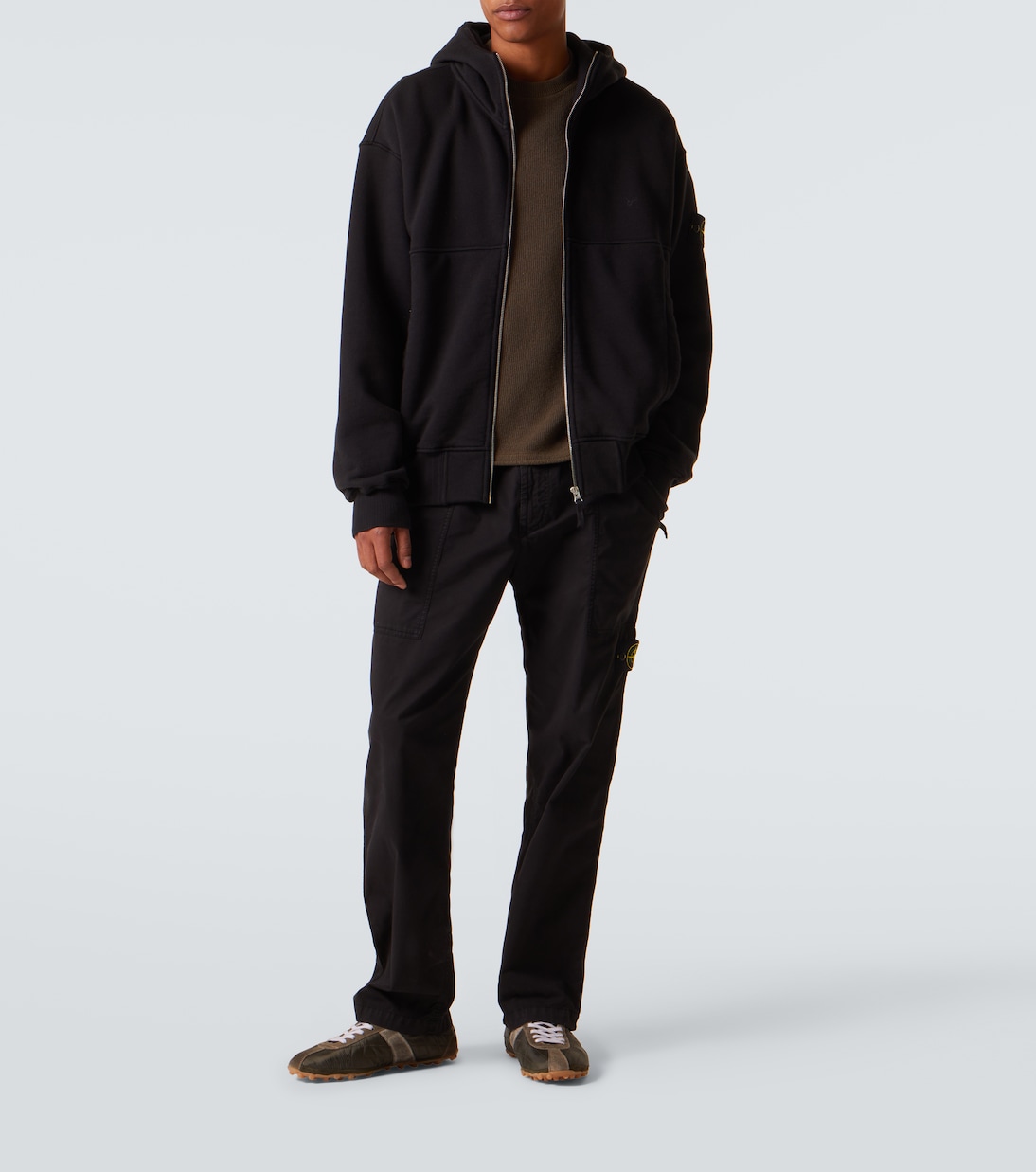 Compass cotton fleece hoodie | Stone Island