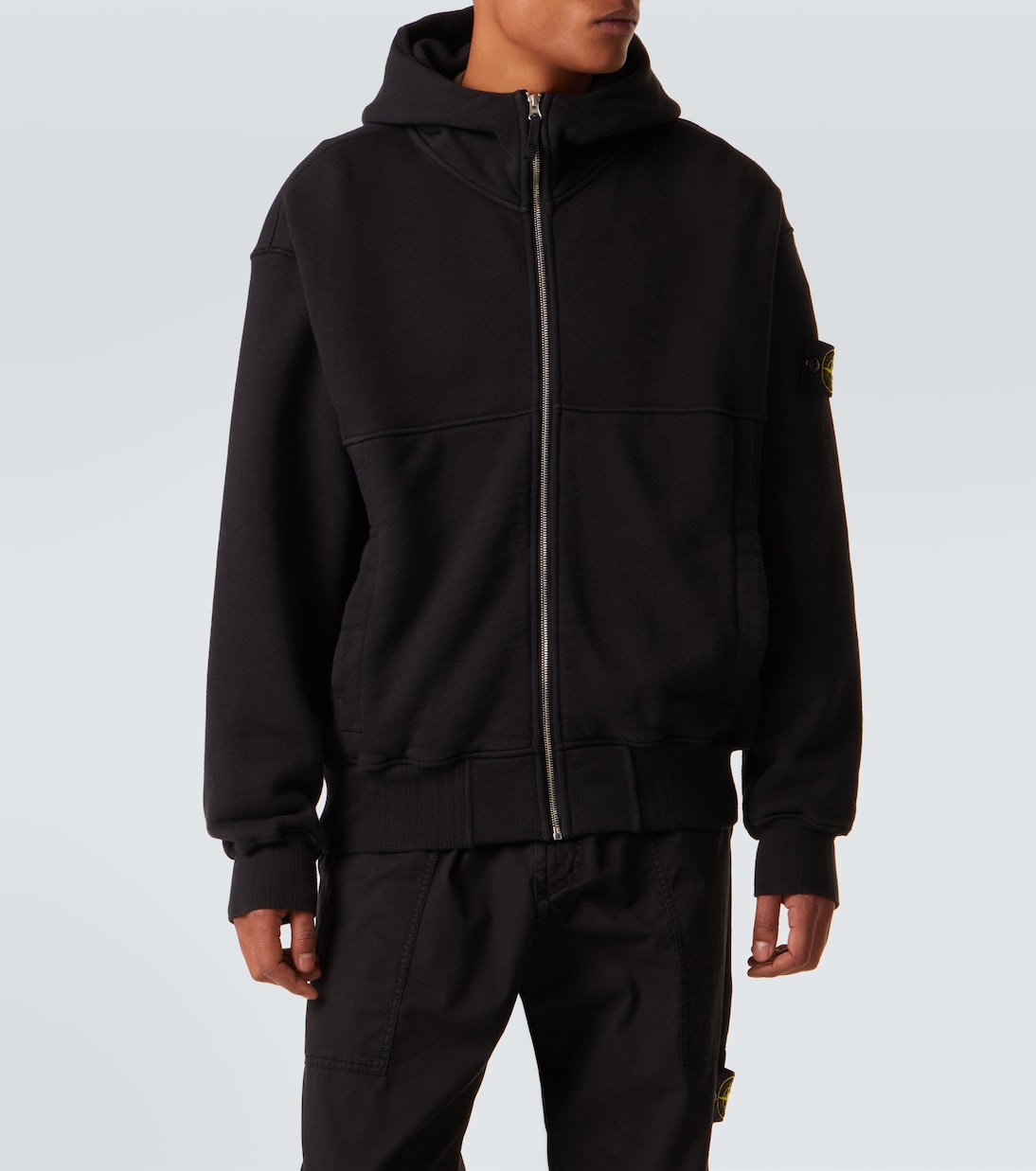 Compass cotton fleece hoodie | Stone Island