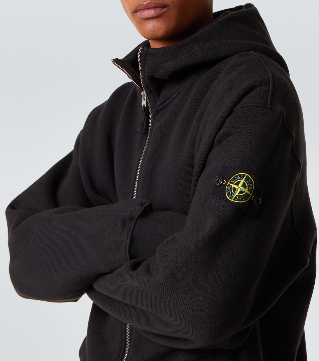 Compass cotton fleece hoodie | Stone Island