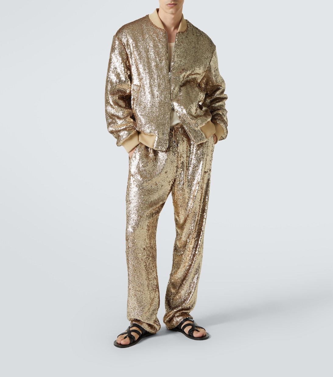 Gerade Hose mit Pailletten | Dries Van Noten