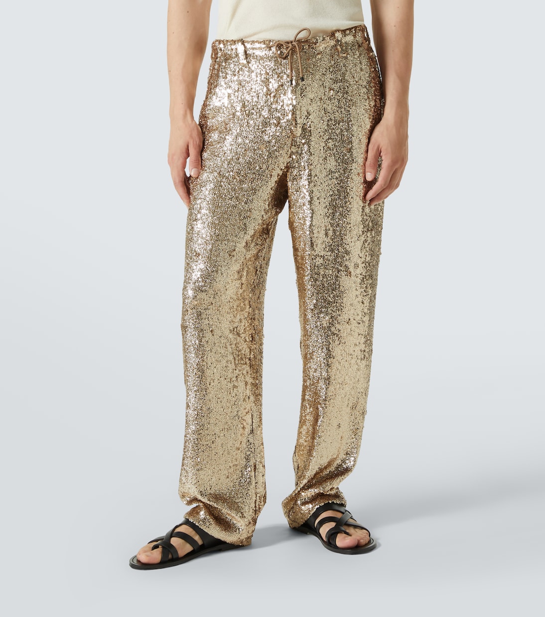 Gerade Hose mit Pailletten | Dries Van Noten