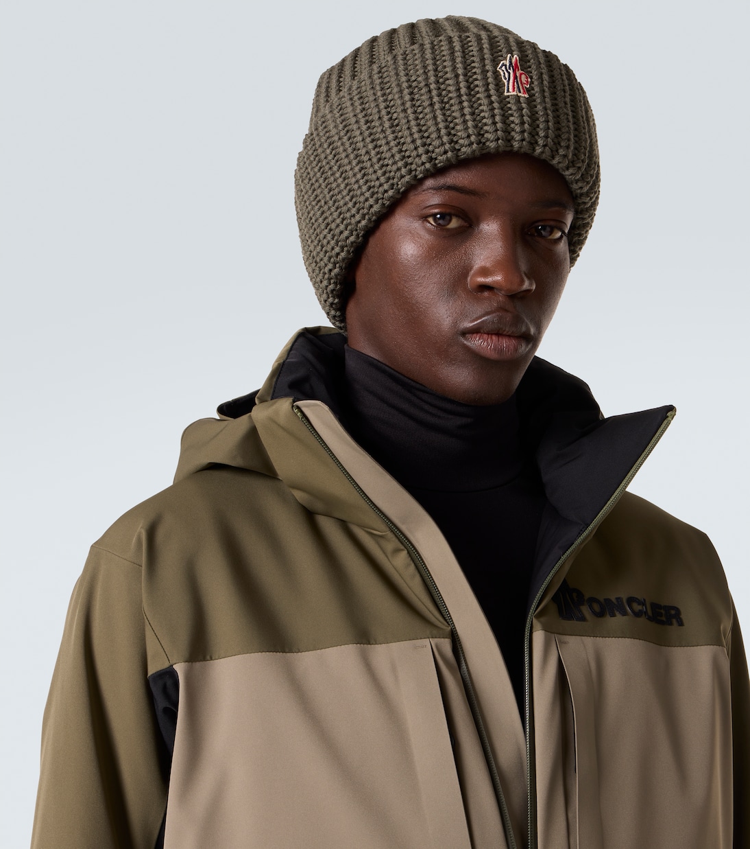 Ribbed-knit virgin wool beanie | Moncler Grenoble