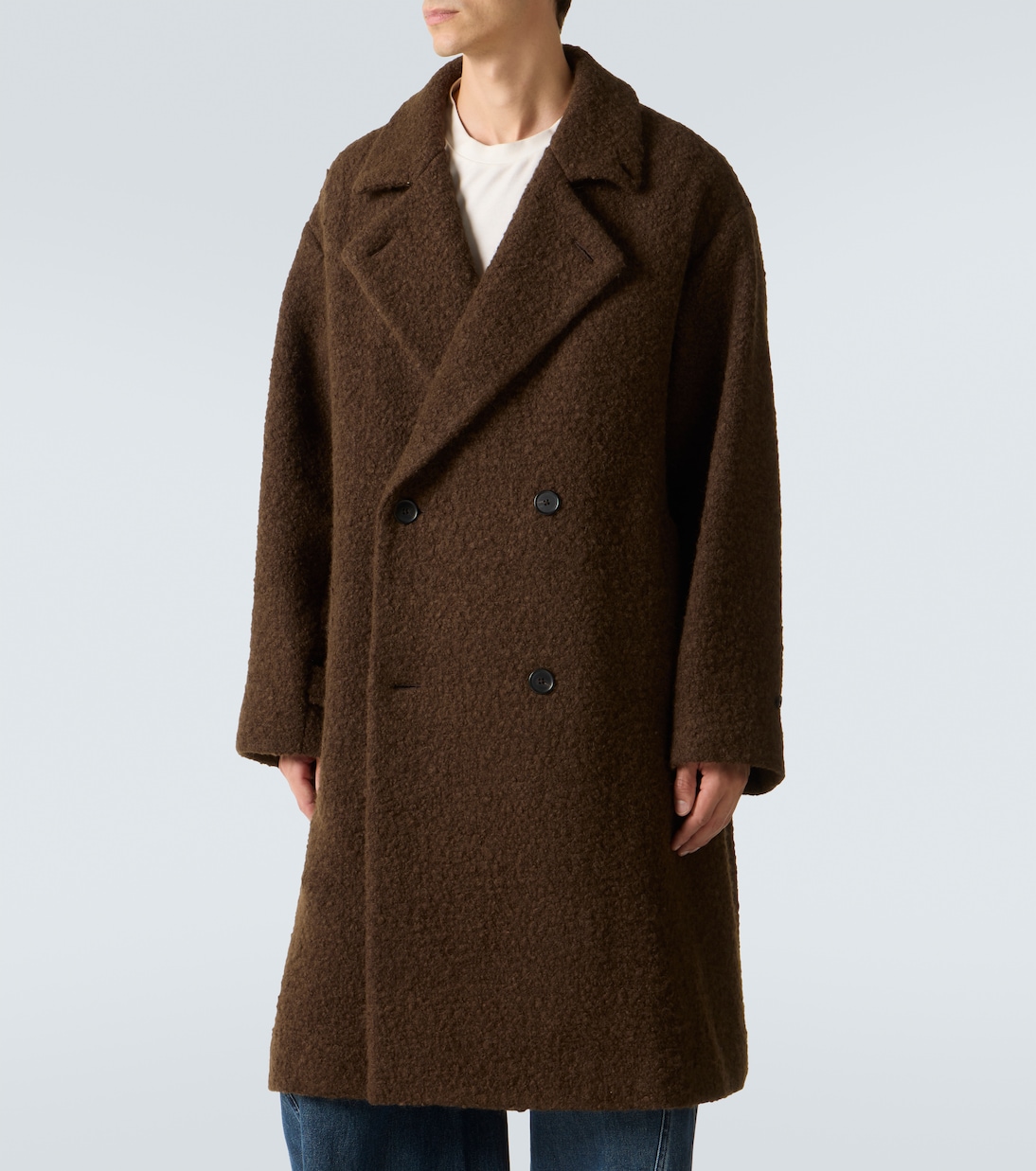 Double-breasted wool-blend coat | A.Presse
