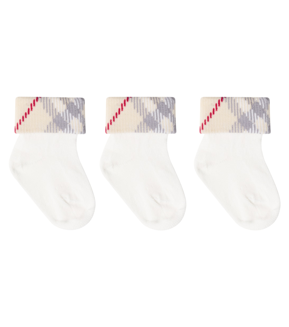 Bebé - set de 3 calcetines en mezcla de algodón | Burberry Kids