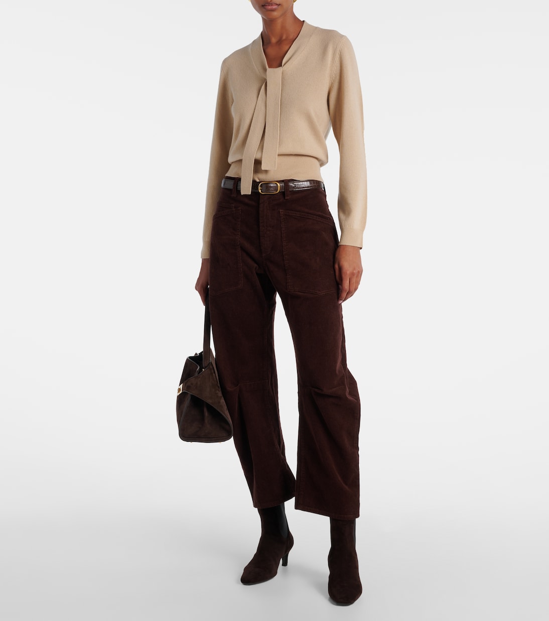 Shon mid-rise barrel-leg pants | Nili Lotan