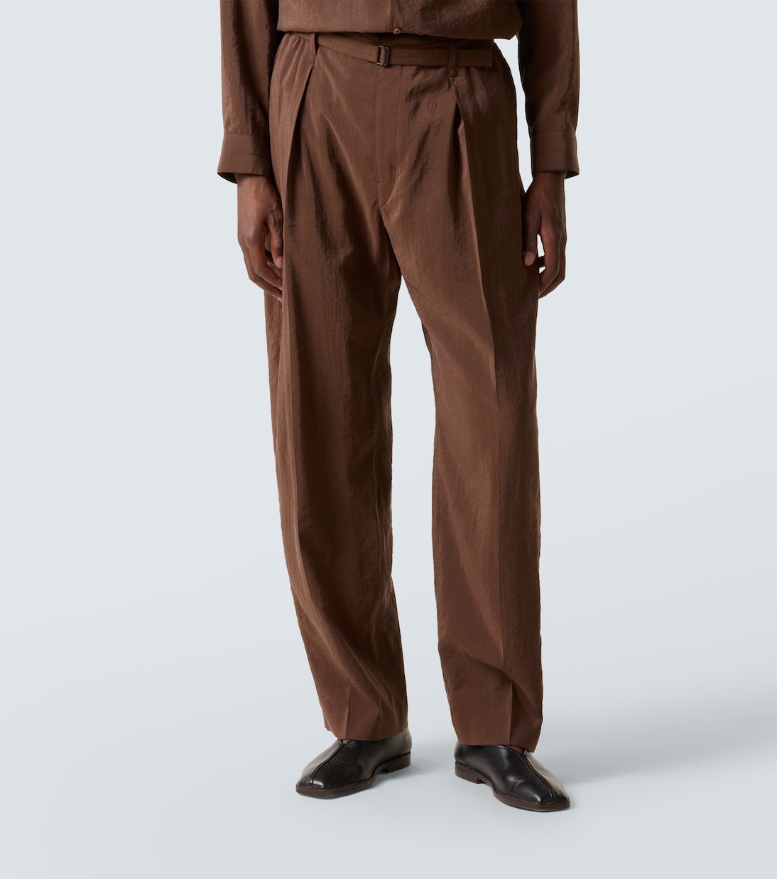 Pantalon ample en soie mélangée | Lemaire