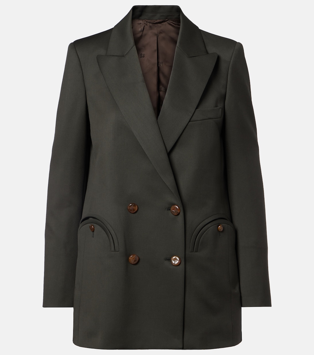 Everyday double-breasted wool and mohair blazer | Blazé Milano