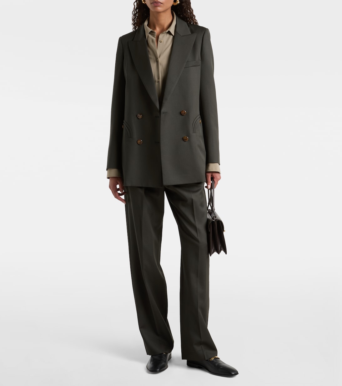 Everyday double-breasted wool and mohair blazer | Blazé Milano