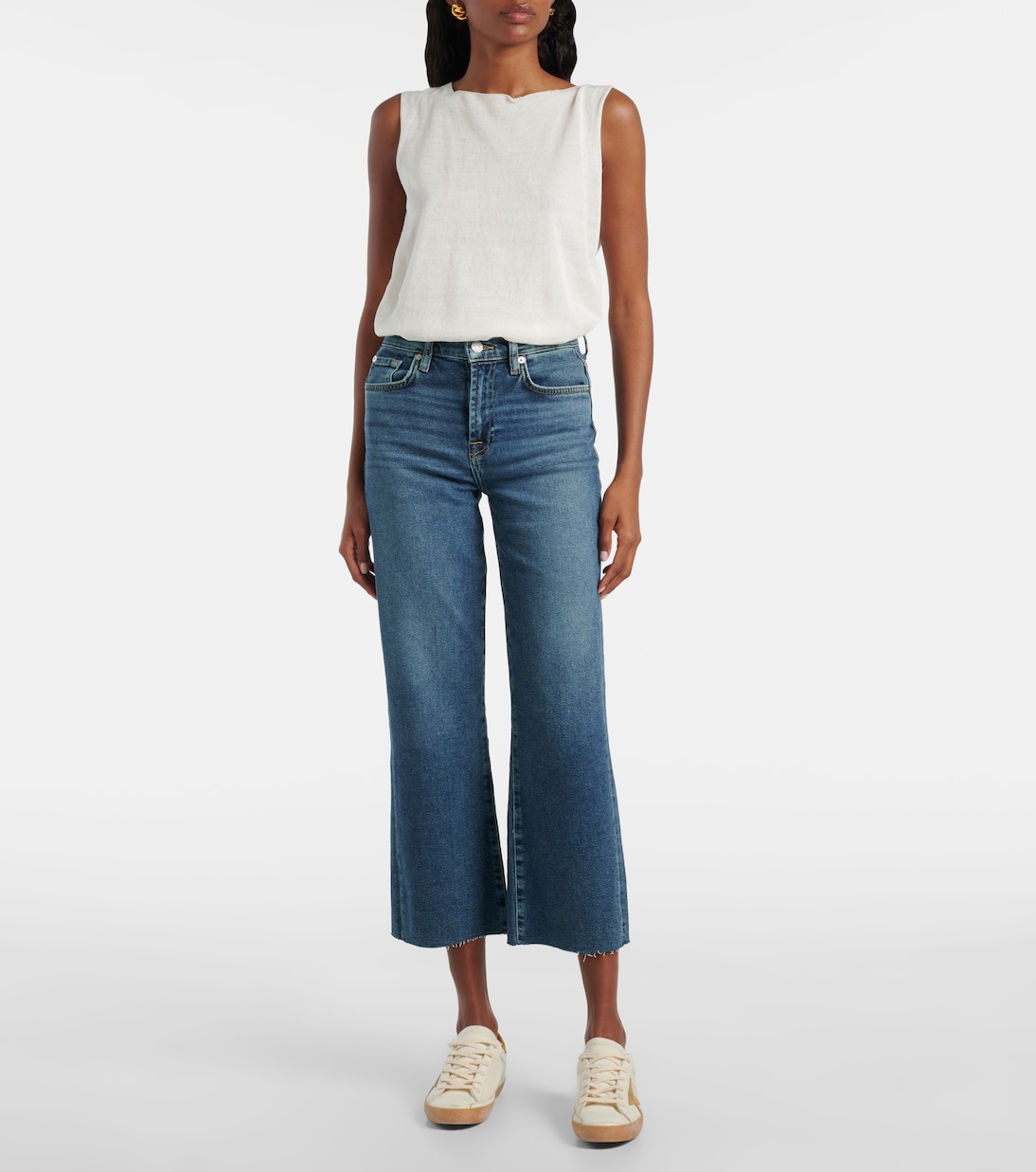 High-Rise Cropped Straight Jeans Alexa | 7 For All Mankind