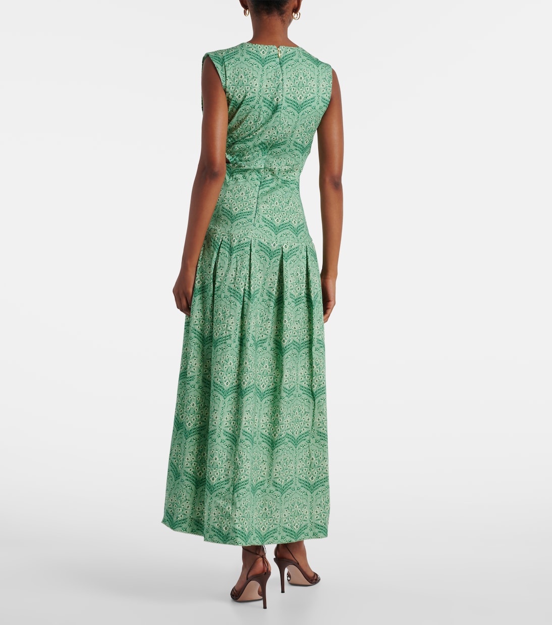 Otoño printed cotton-blend maxi dress | Agua by Agua Bendita