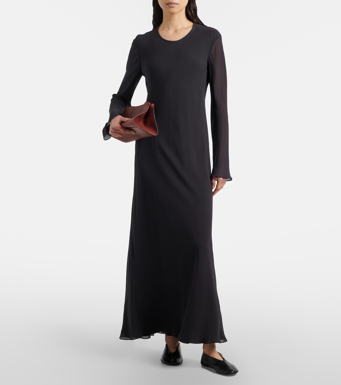 Peggy leather clutch | The Row