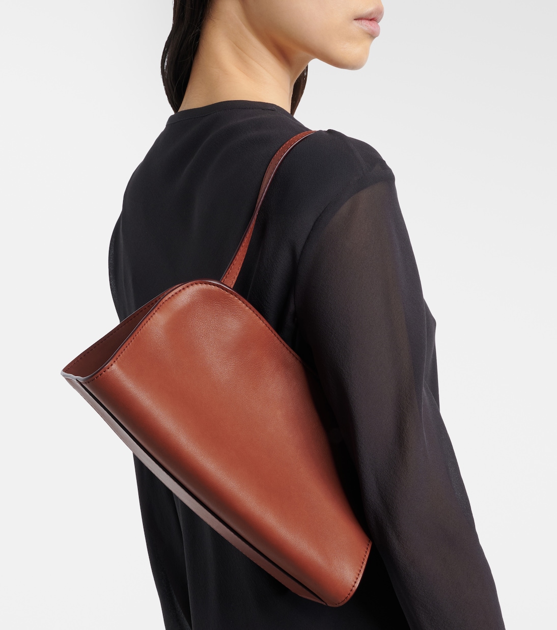 Peggy leather clutch | The Row