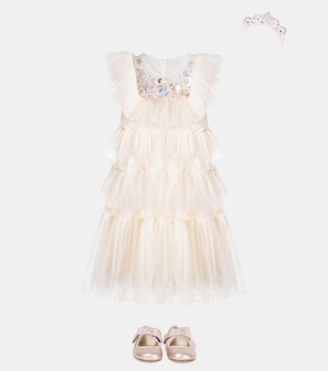 Rana 임벨리시드 티어드 튤 드레스 | Tutu Du Monde