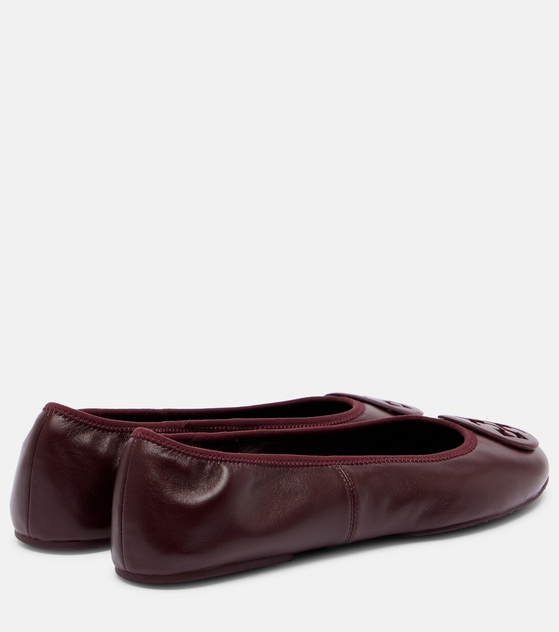 Reva Travel leather ballet flats | Tory Burch