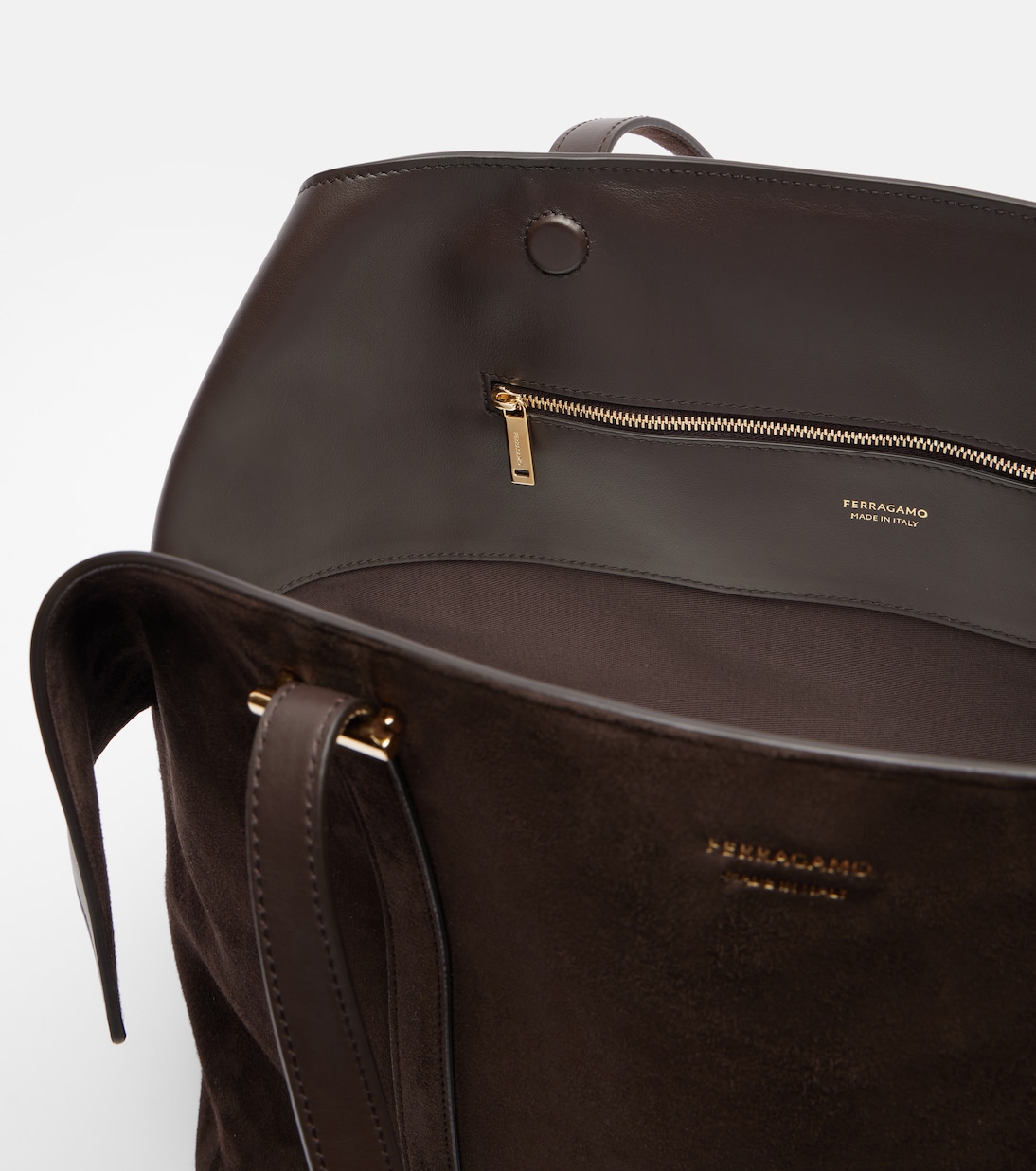 Scarf Large suede tote bag | Ferragamo