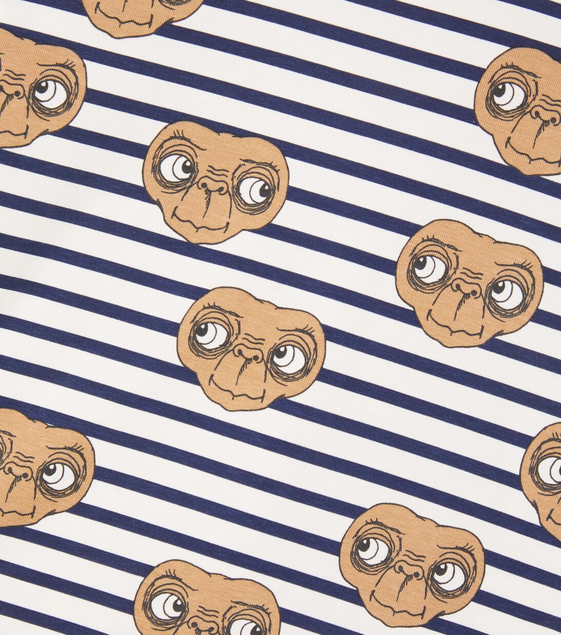x E.T. striped cotton-blend jersey T-shirt | Mini Rodini