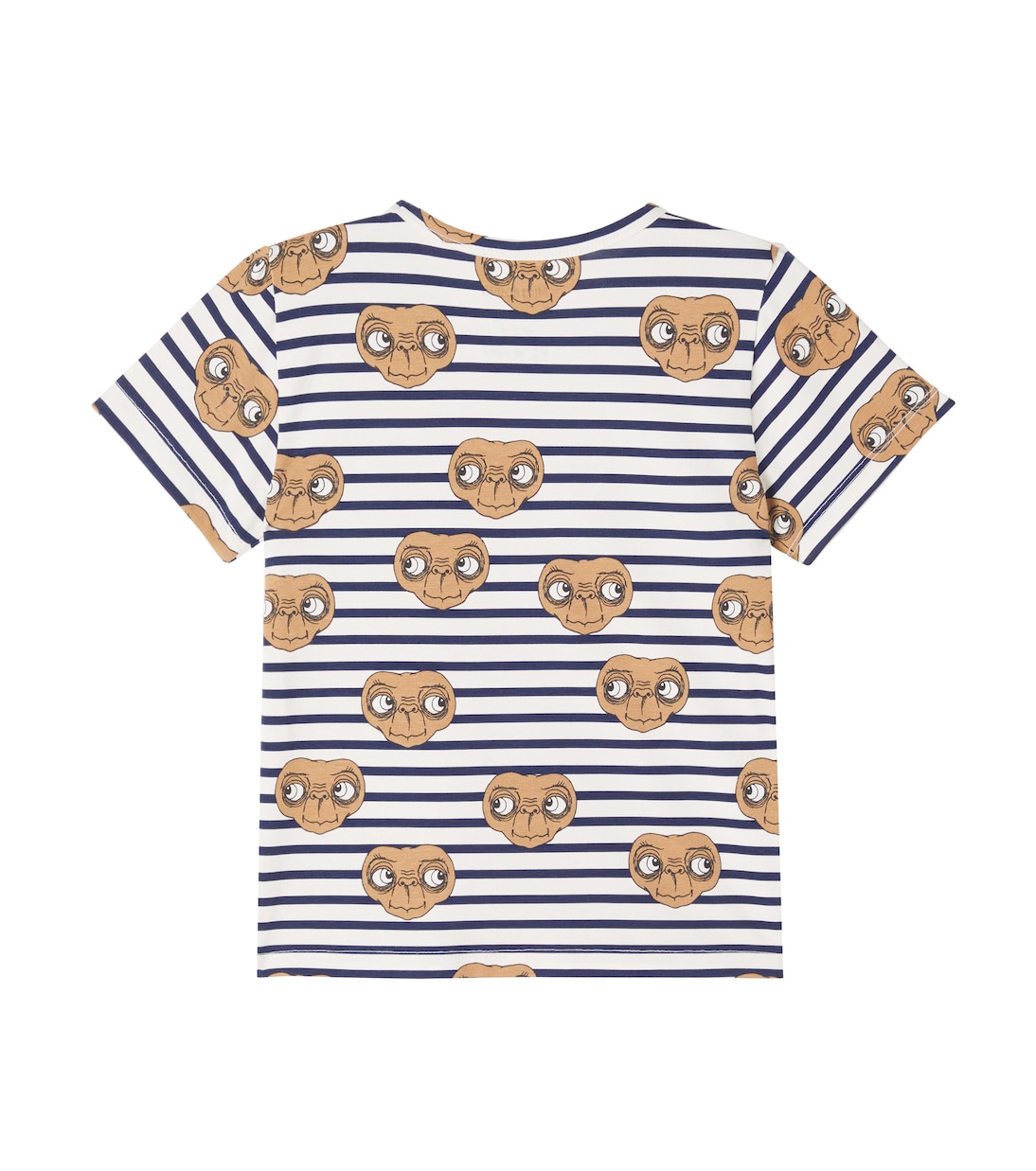 x E.T. striped cotton-blend jersey T-shirt | Mini Rodini