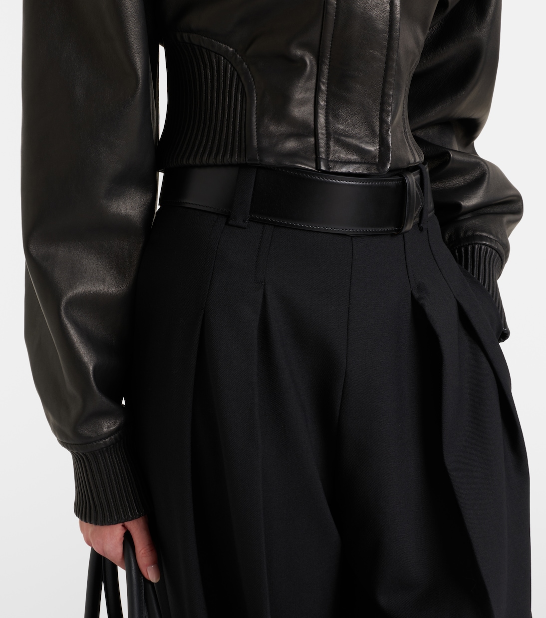 Ossido leather blouson jacket | Sportmax