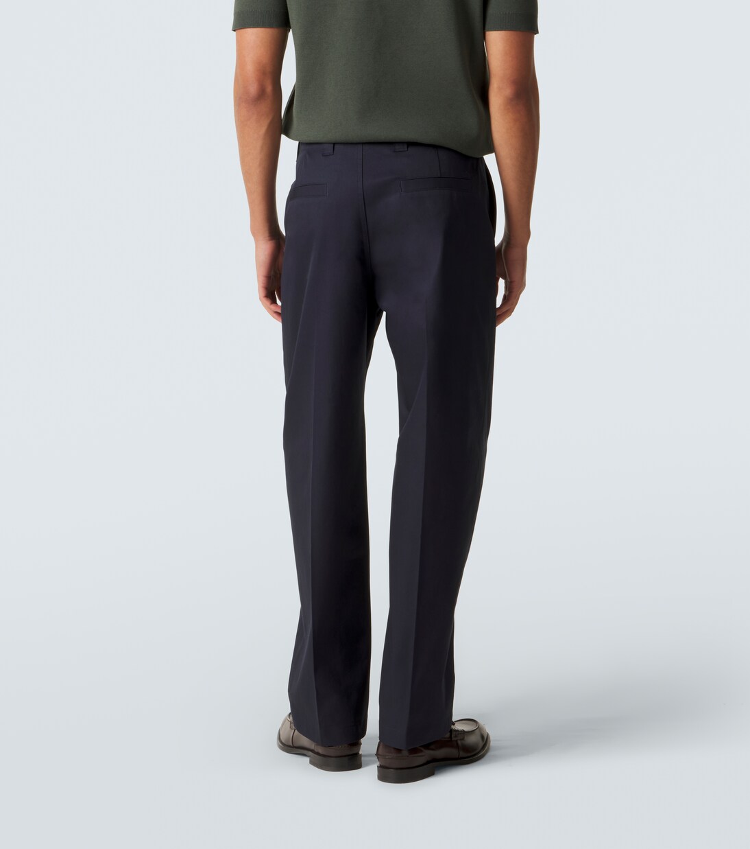 Printed cotton twill straight pants | Gucci