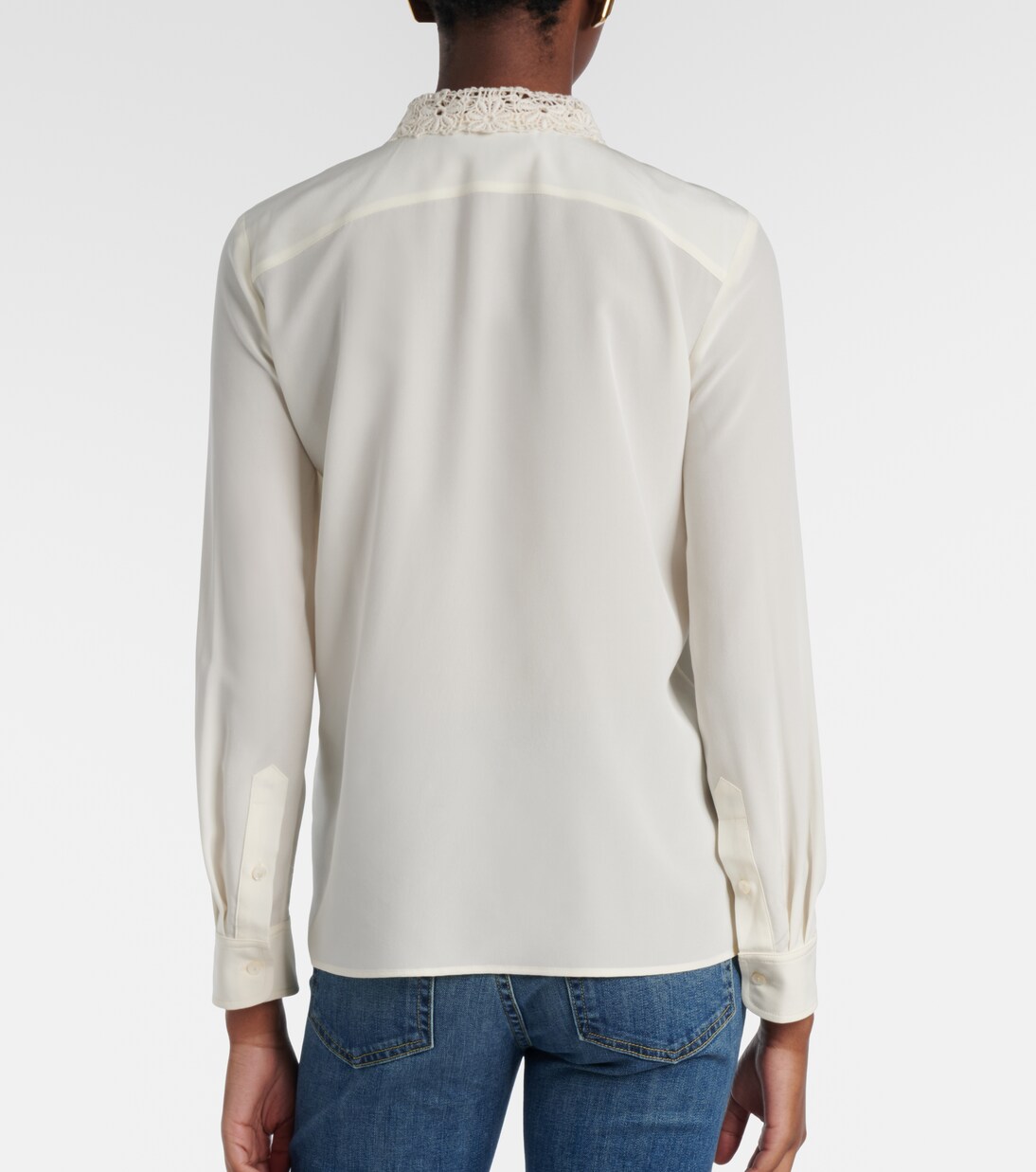 Hemd aus Seide mit Spitze | Nili Lotan