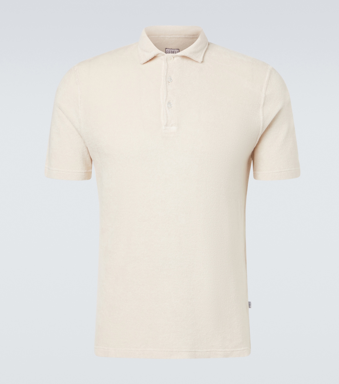Mondial cotton terry polo shirt | Fedeli