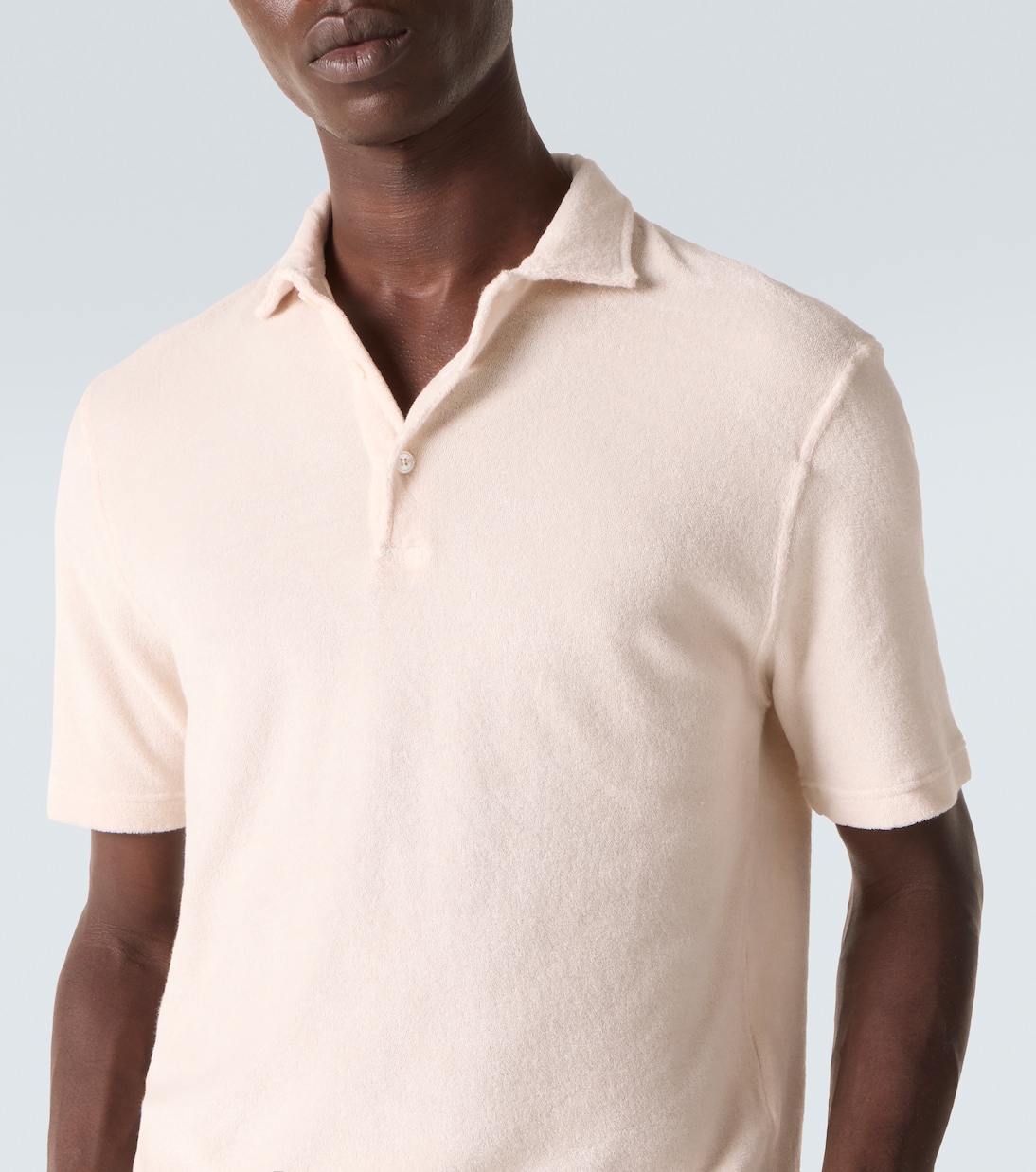 Mondial cotton terry polo shirt | Fedeli