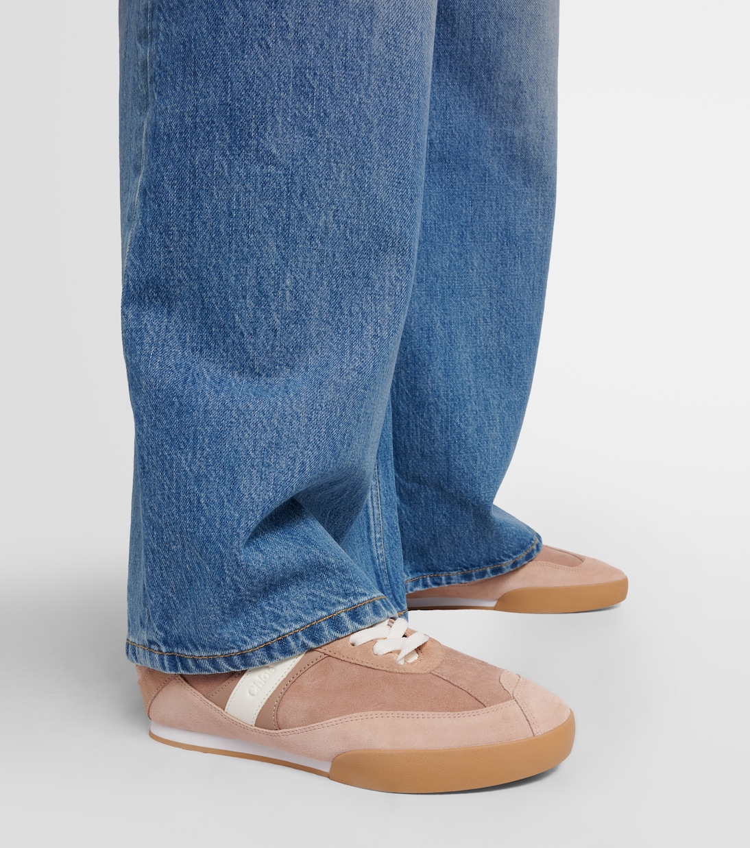 Chloé Kick suede and leather sneakers | Chloé