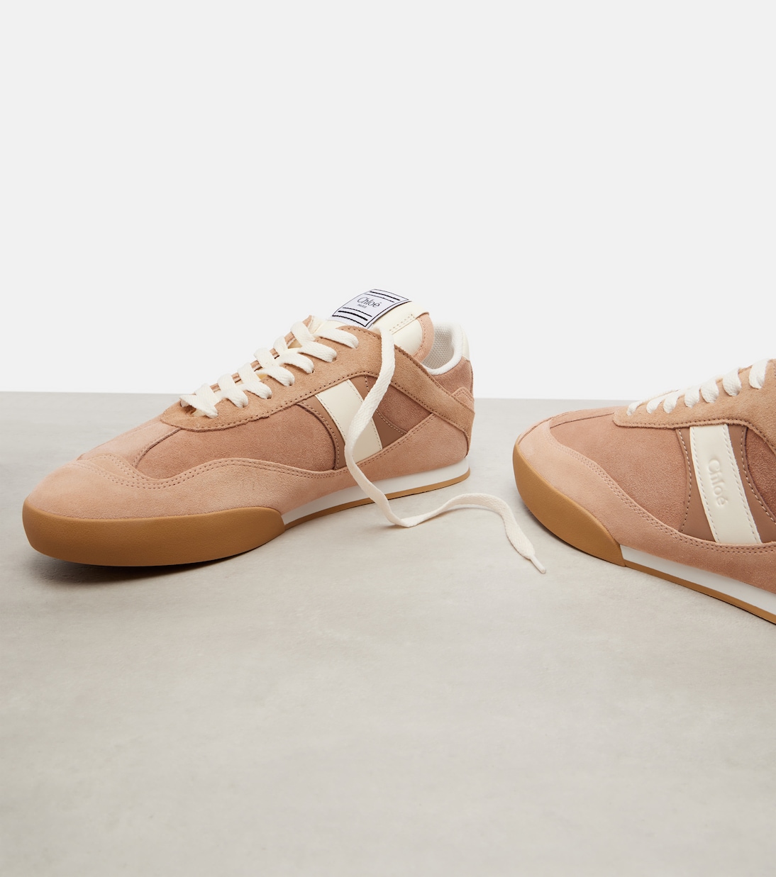 Chloé Kick suede and leather sneakers | Chloé
