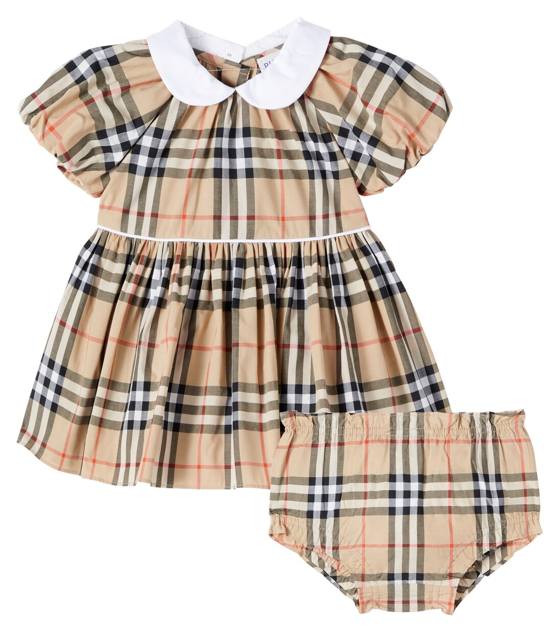 Baby Burberry Check cotton bloomers and dress set | Burberry Kids