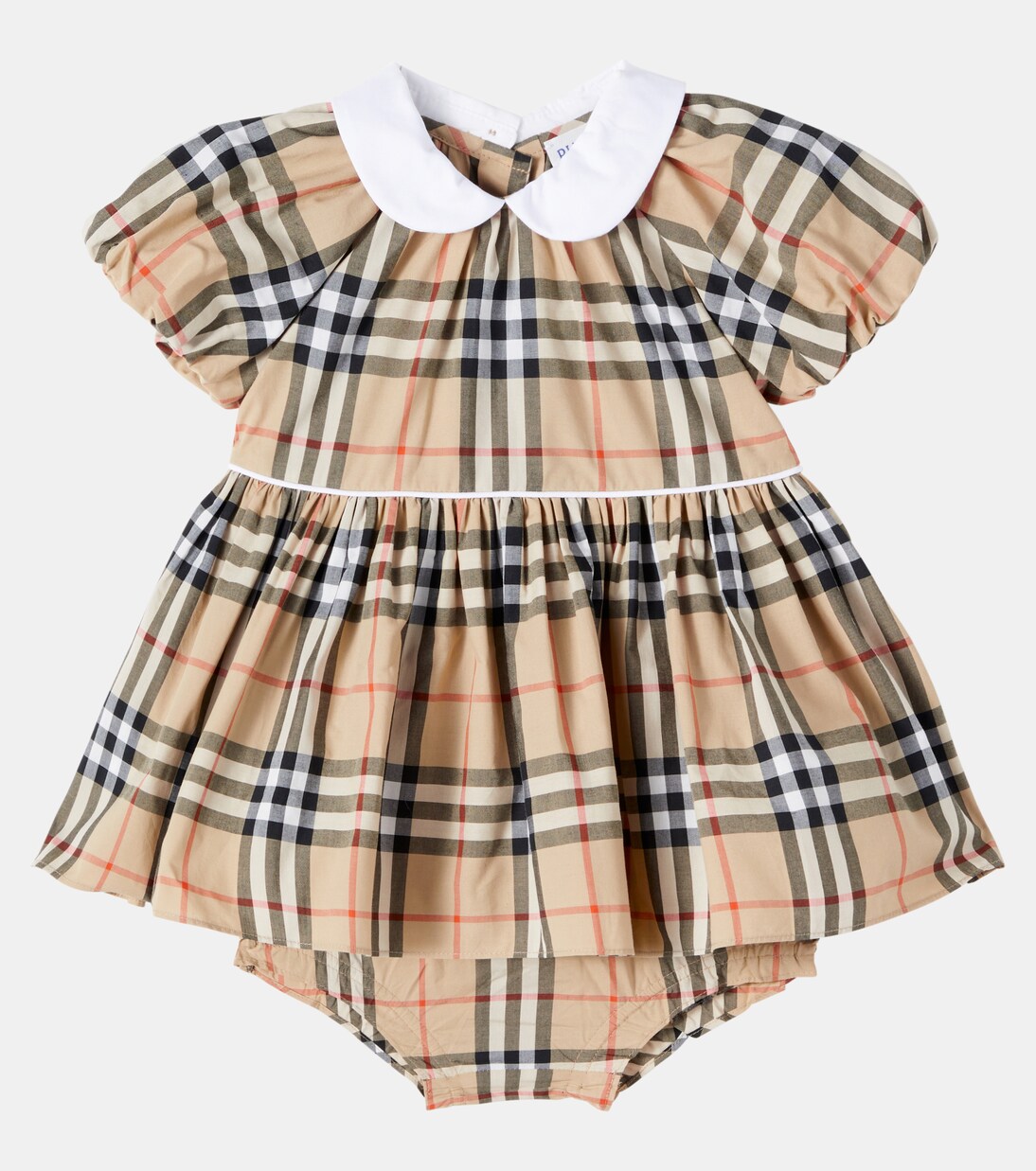Baby Burberry Check cotton bloomers and dress set | Burberry Kids