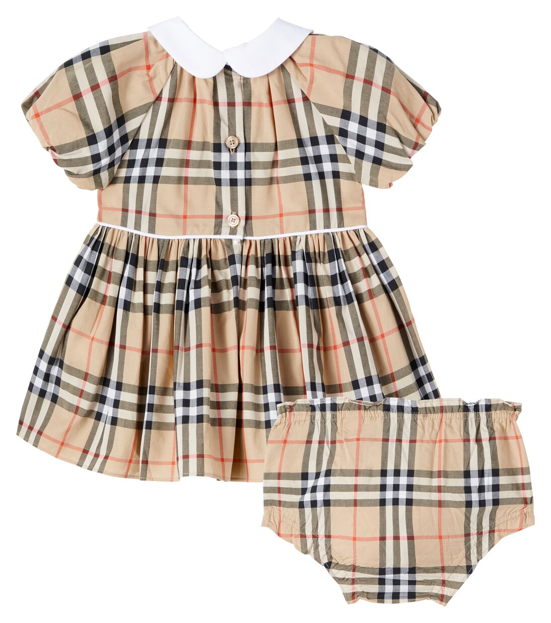 Baby Burberry Check cotton bloomers and dress set | Burberry Kids