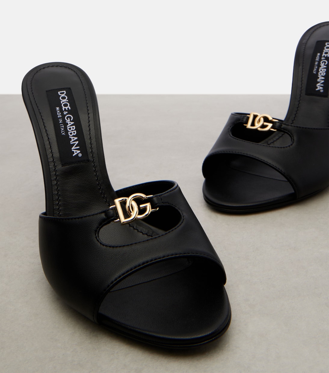 DG leather mules | Dolce&Gabbana