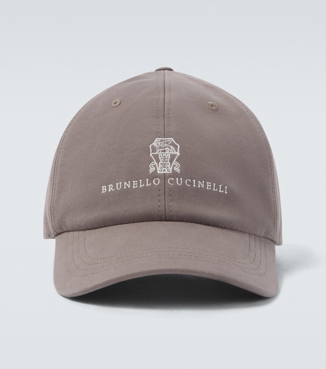 Casquette brodée en coton à logo | Brunello Cucinelli