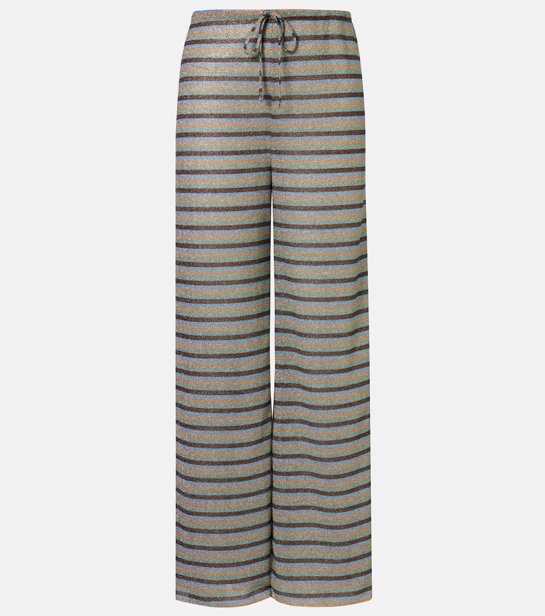 Lumière striped straight pants | Oséree