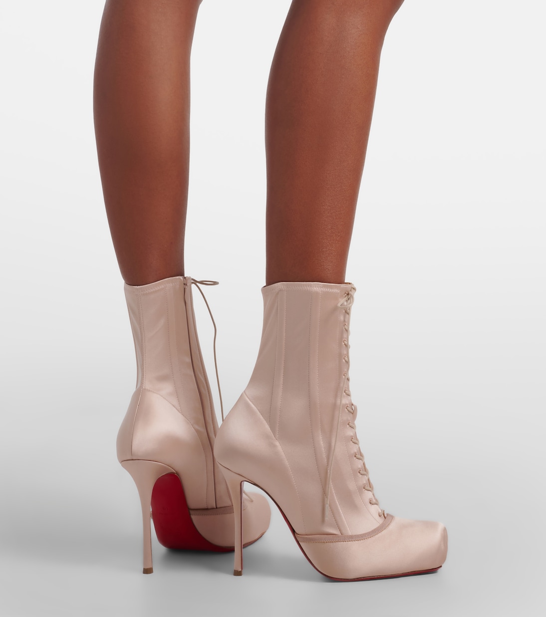 Pavlova crêpe satin ankle boots | Christian Louboutin