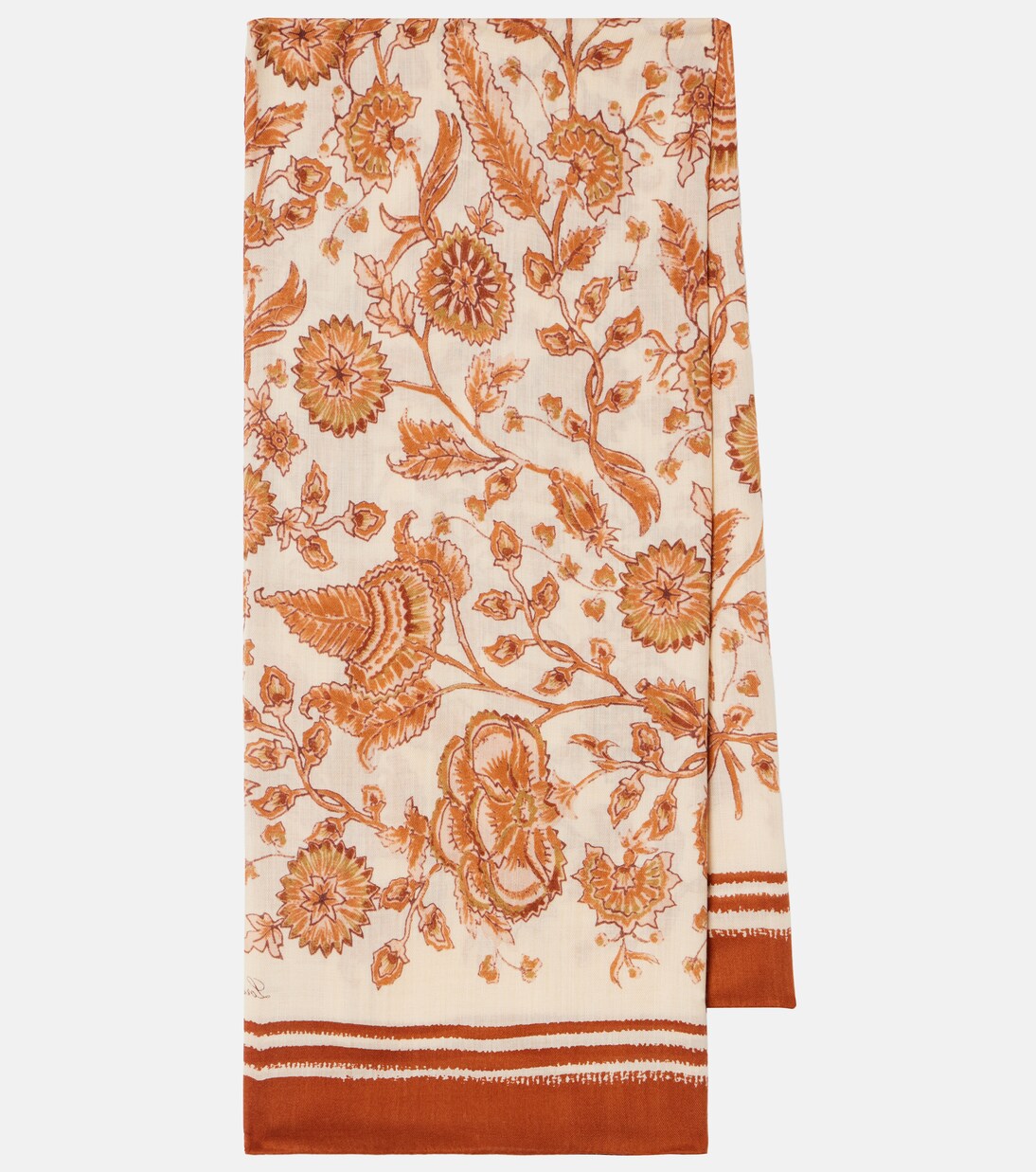 Floral cashmere and silk scarf | Loro Piana