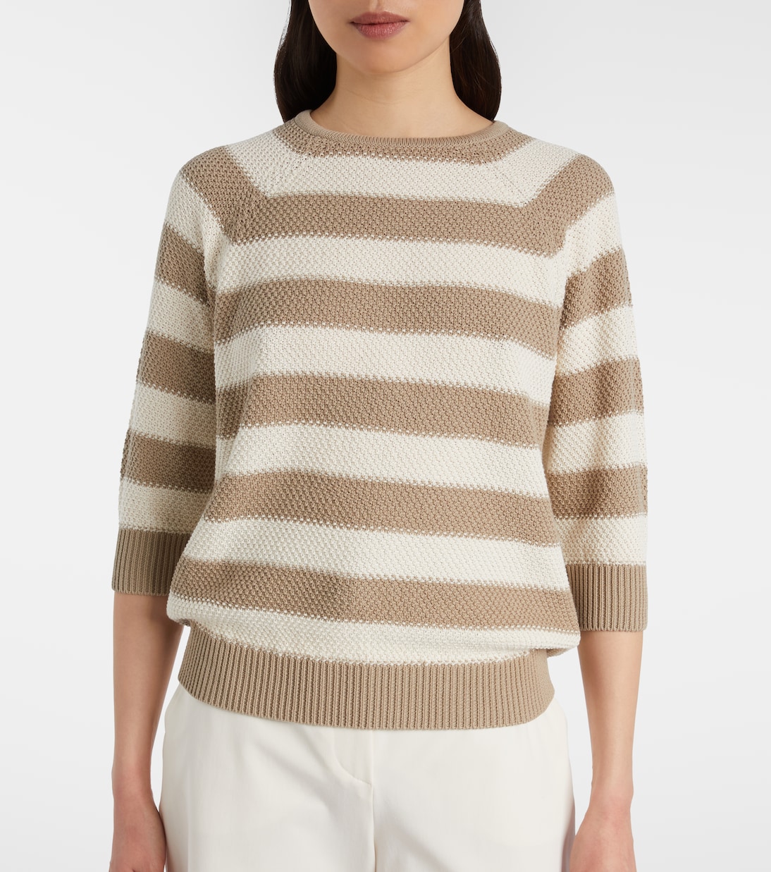 Ellisse striped cotton sweater | Max Mara