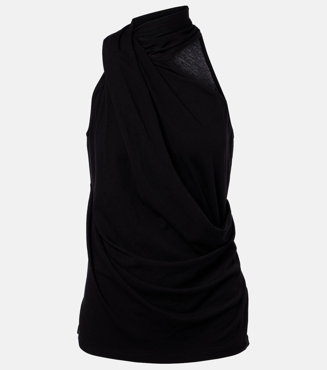 垂褶棉质混纺针织上衣 | Entire Studios