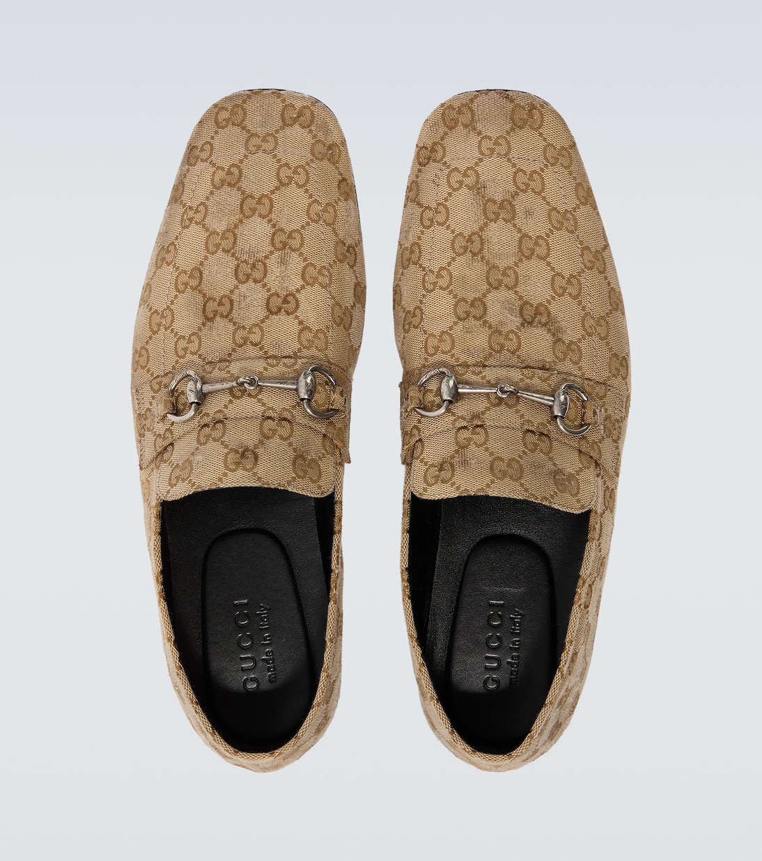 Mocasines de lona GG con Horsebit | Gucci