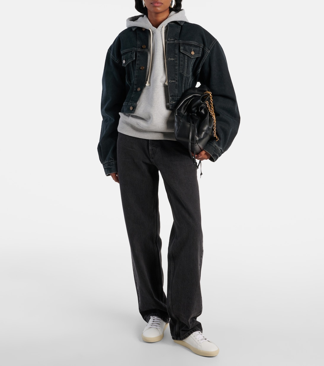 Sneakers Court Classic aus Leder in WeiB Saint Laurent Mytheresa