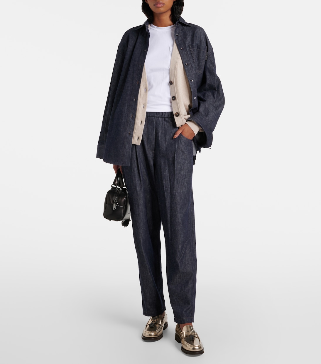 T-shirt in misto cotone | Brunello Cucinelli