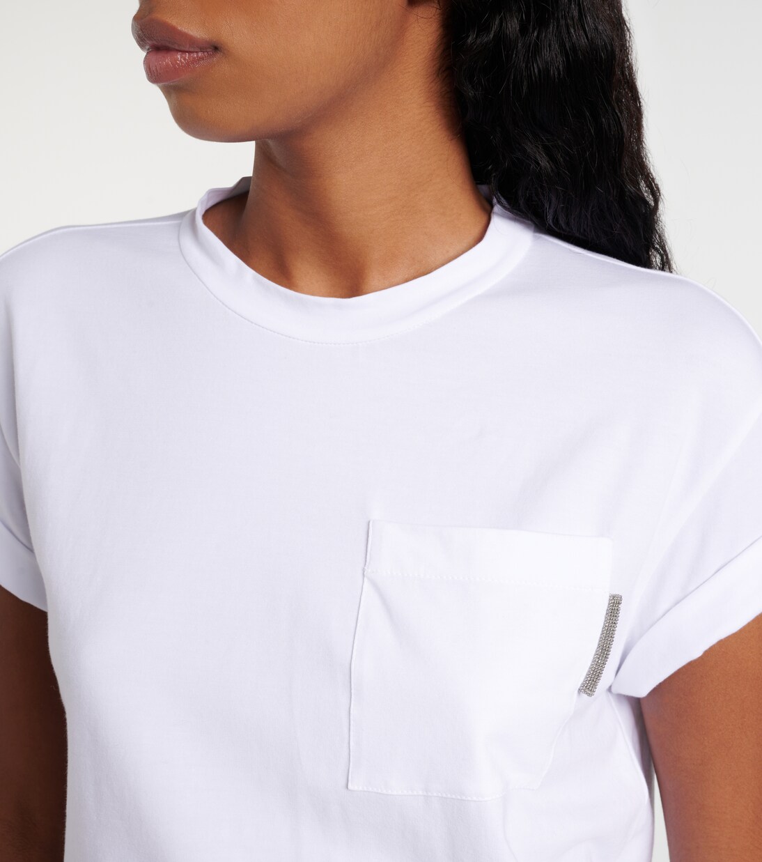 T-shirt in misto cotone | Brunello Cucinelli