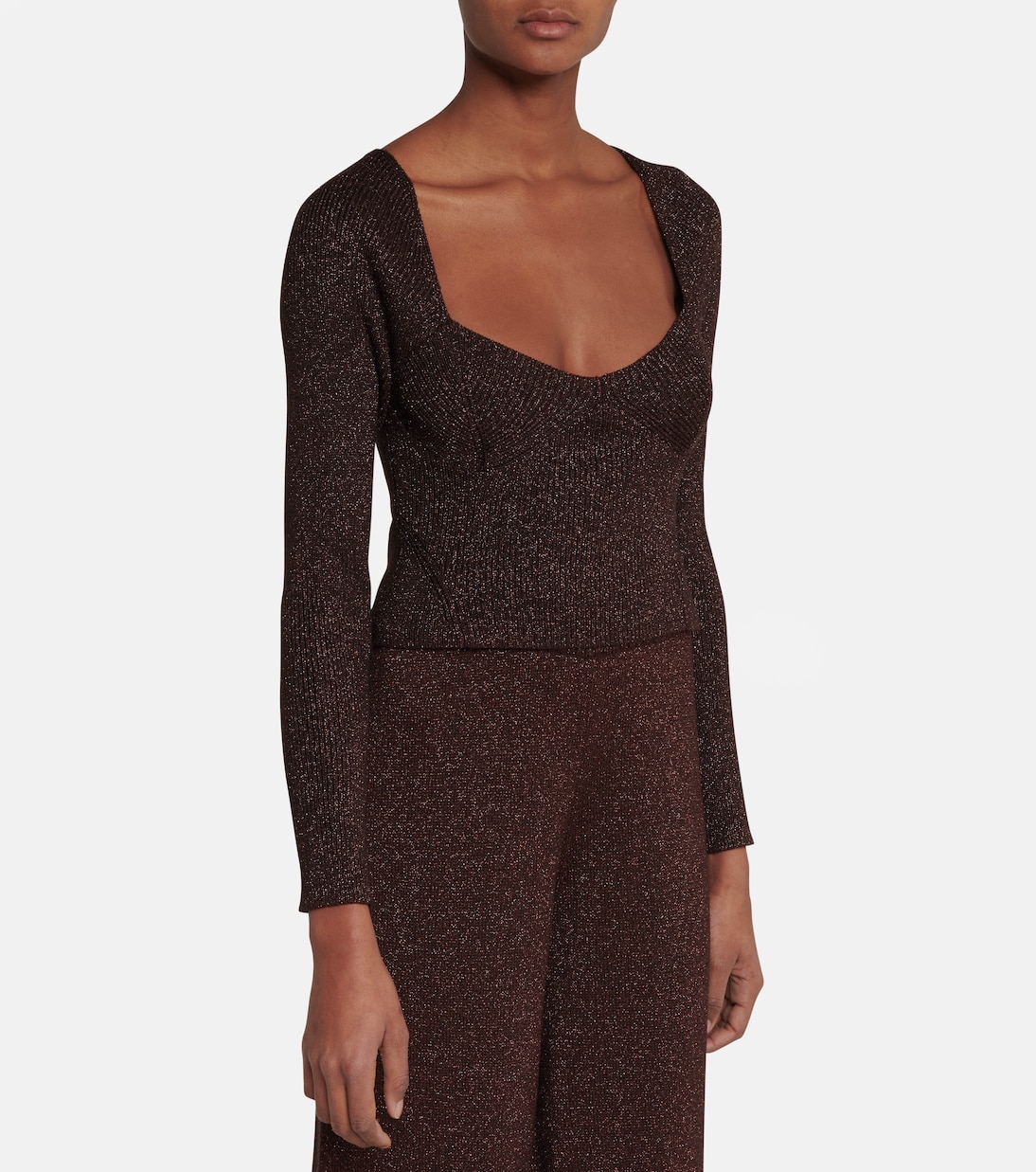 Cerro metallic sweater | Staud